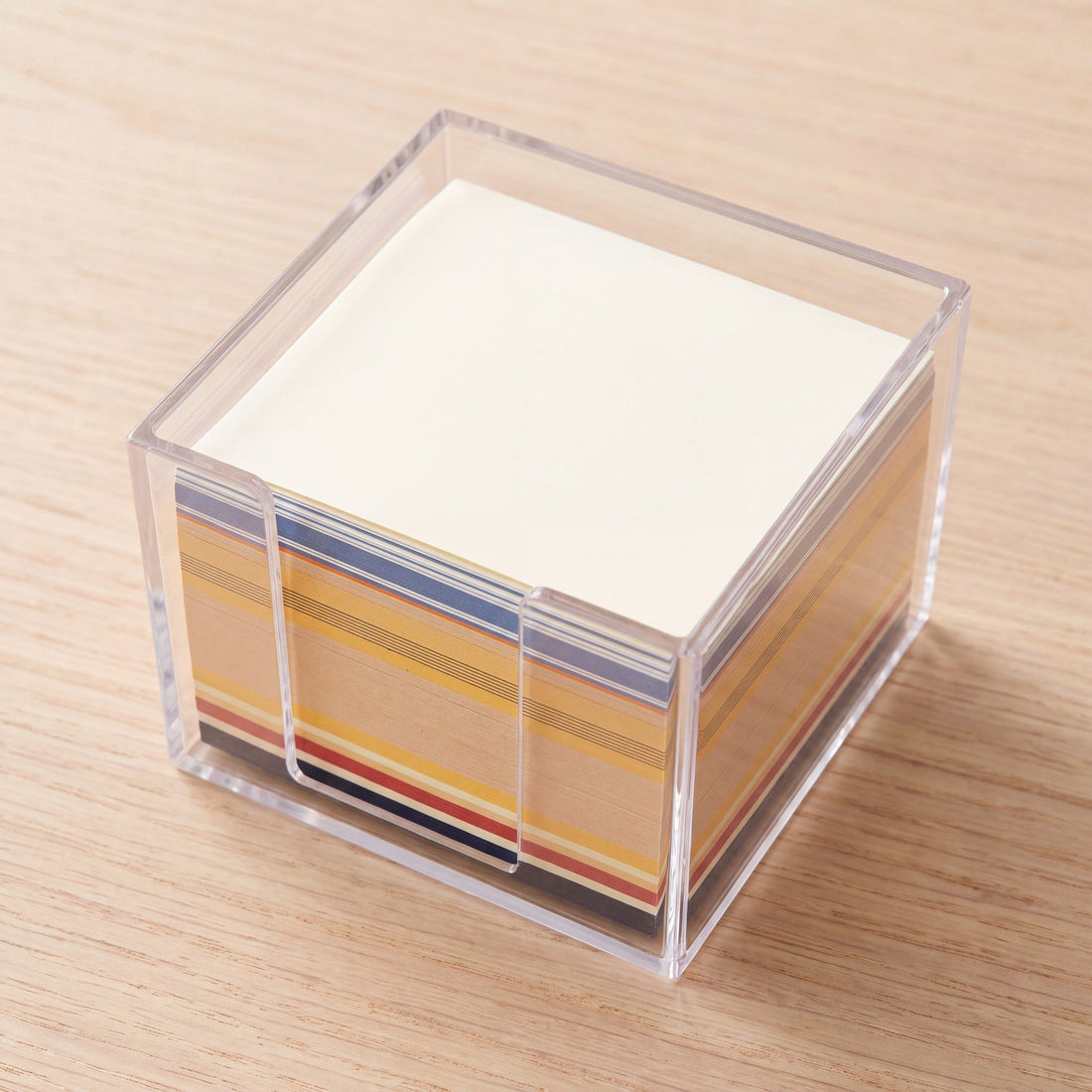 Step 1: a neat paper block in its case